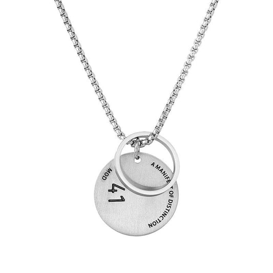 Coin & Hoop Pendant Chain